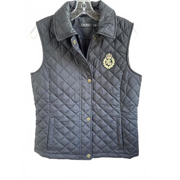 Lauren Ralph Lauren Jackets & Blazers - Lauren by Ralph Lauren Quilted Black Vest for Women- Small